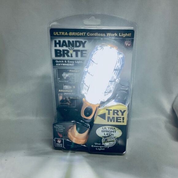 Ultra-Bright LED 8.35 in. Yellow Cordless Work Light Lamp - Picture 5 of 5